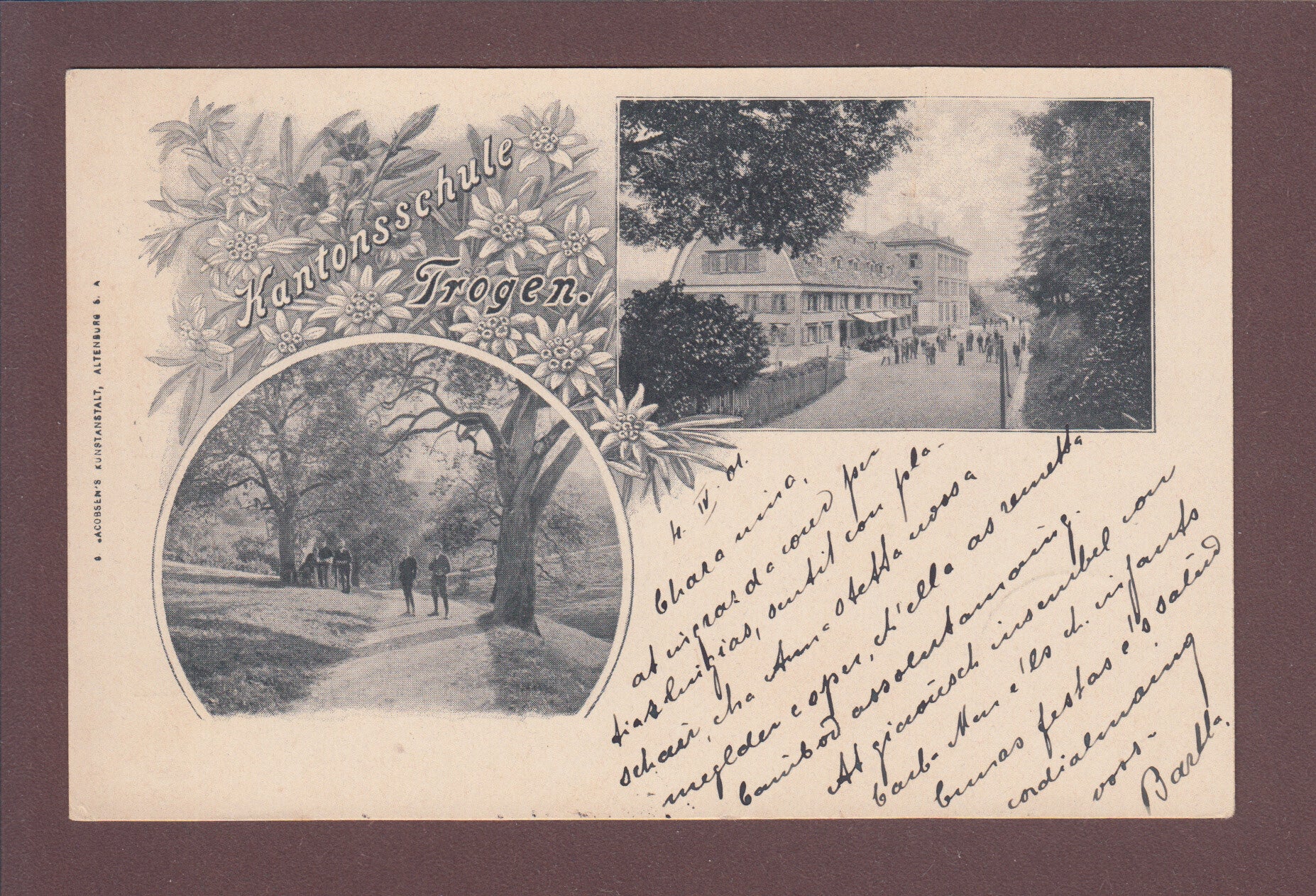 Kantonsschule TROGEN - 1901