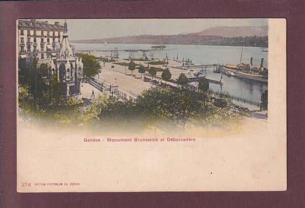 GENEVE - Monument Brunswick - Débarcadère