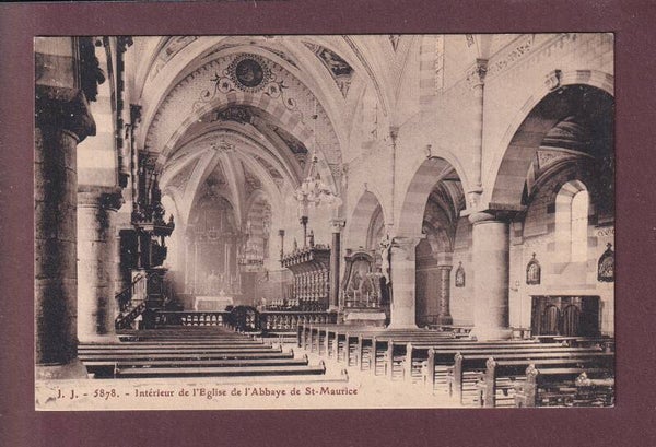 ST. MAURICE - Intérieur de l'Eglise de l'Abbaye