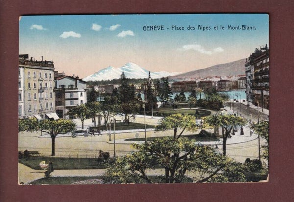 GENEVE - Place des Alpes et Mont-Blanc