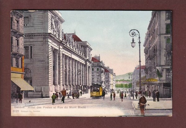 GENEVE - Rue du Mont-Blanc - Tram
