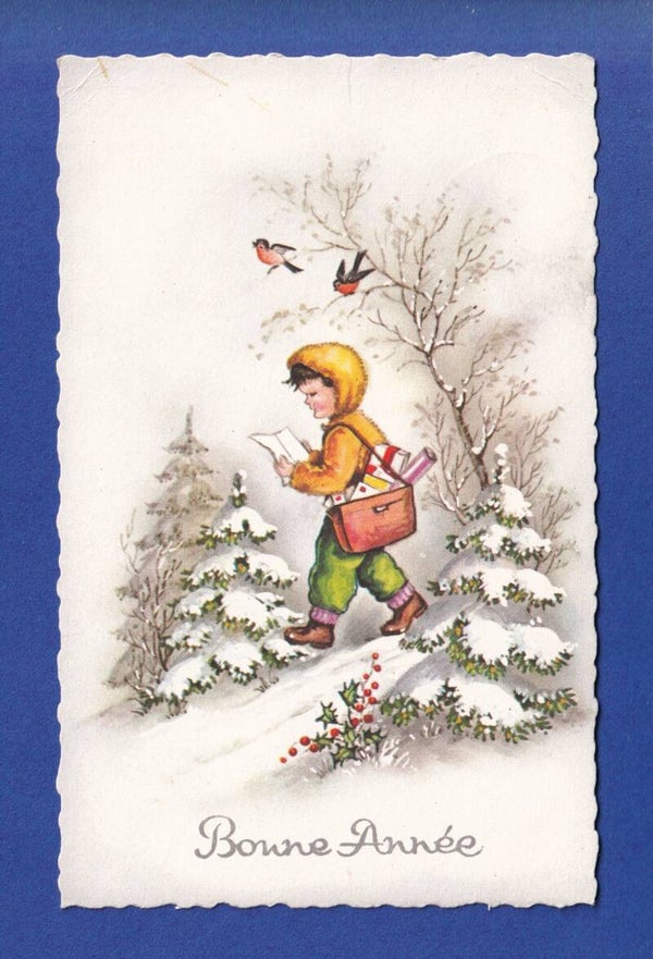 NOUVEL AN - Enfant - Oiseaux - 1966