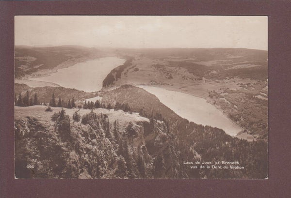 DENT DE VAULION - Vue sur le Lac de Joux - 1913
