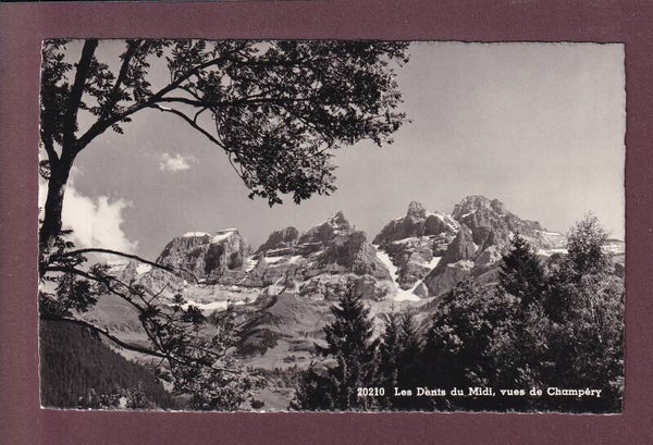 Les DENTS DU MIDI vues de Champéry - 1958