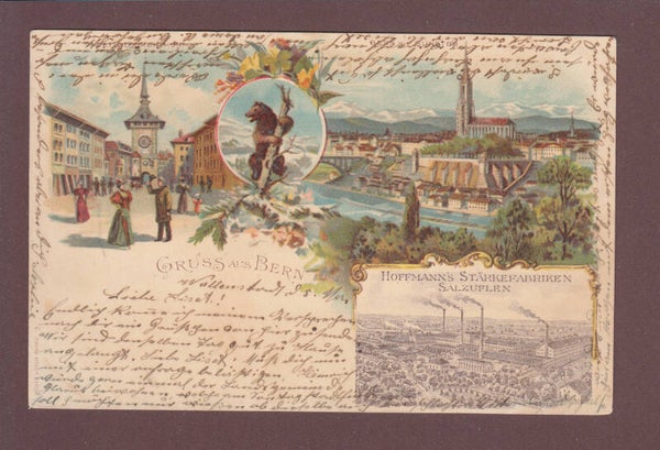 Gruss aus BERN - Hoffmann's Stärkefabriken Salzuflen - 1899