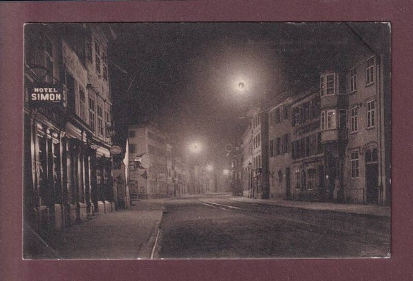 BASEL - Spalenvorstadt bei Nacht - 1911
