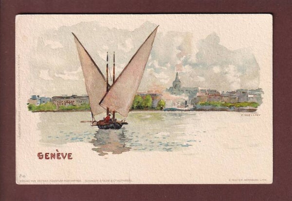 GENEVE - Barque du Léman - F. Voellmy