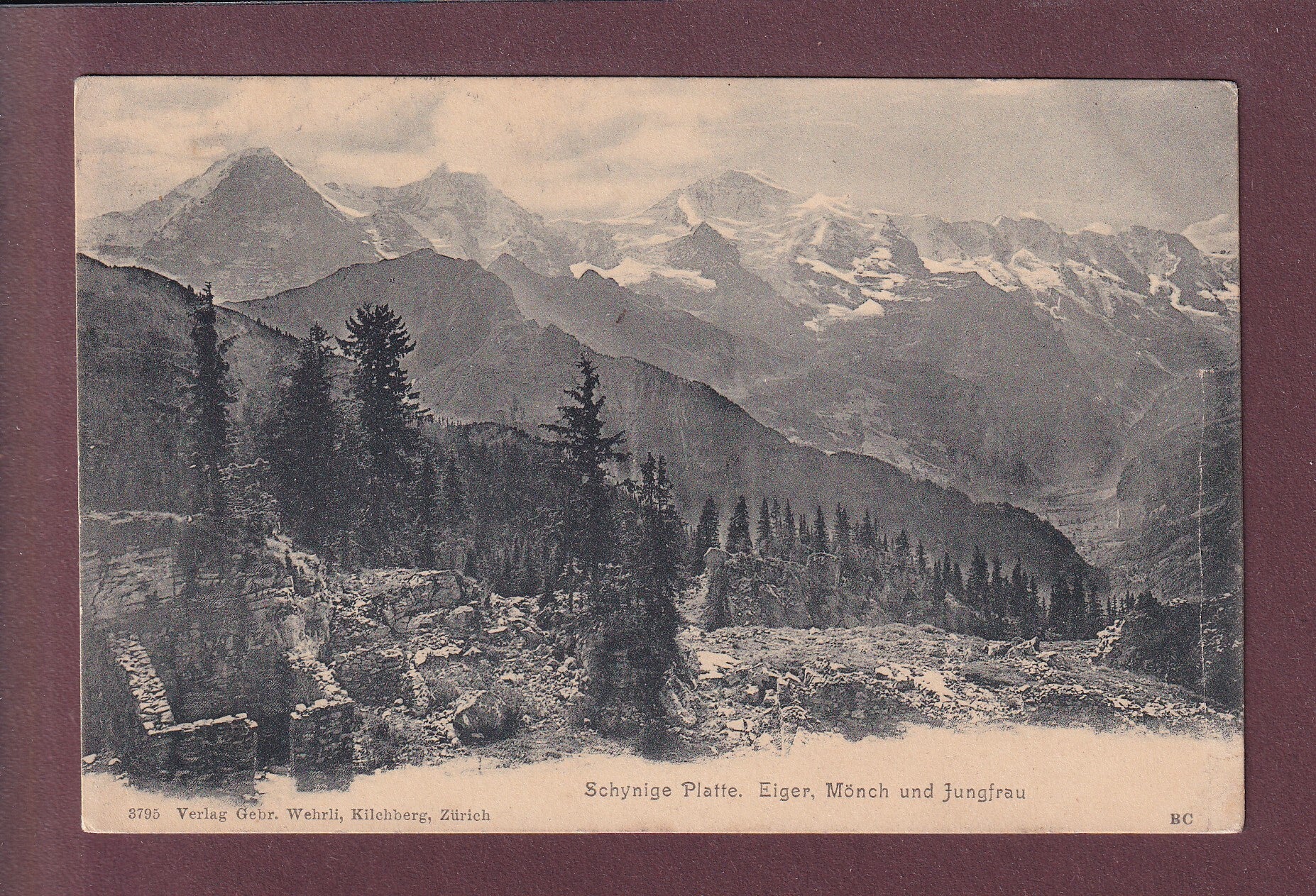 SCHYNIGE PLATTE - Eiger - Mönch - Jungfrau - 1906
