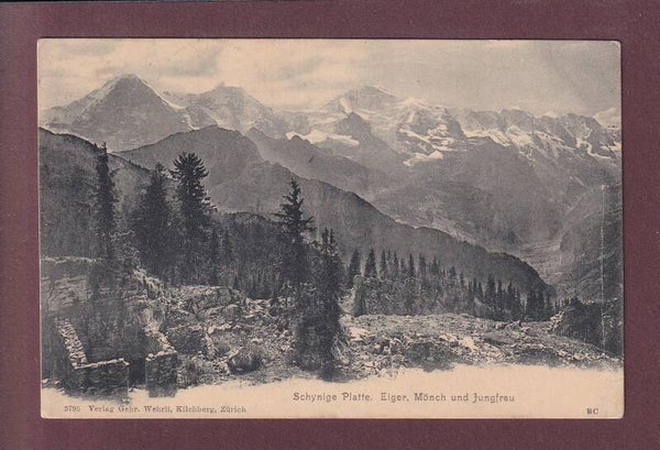 SCHYNIGE PLATTE - Eiger - Mönch - Jungfrau - 1906