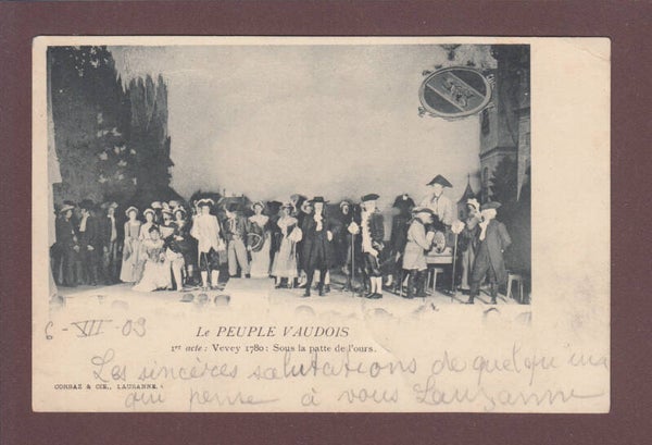 Le Peuple vaudois - Théâtre - 1903 // léger pli d'angle //