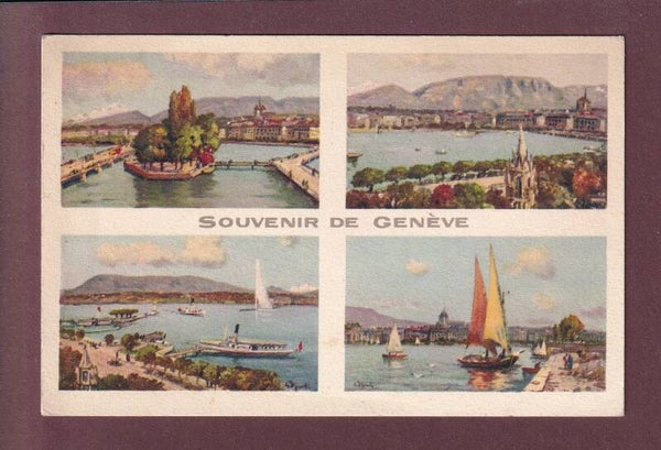 Souvenir de GENEVE - 4 images - 1957