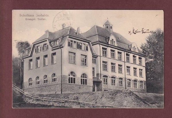 ST. GALLEN - Schulhaus Gerhalde - 1907 // kleiner Riss //