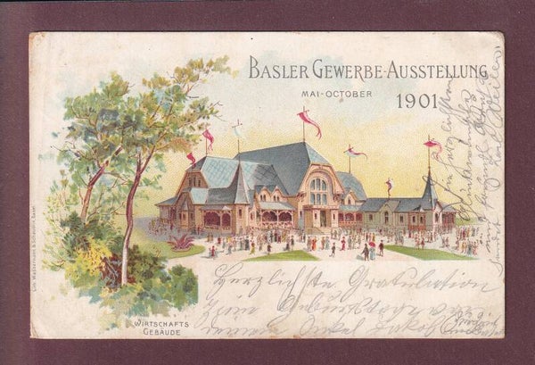 BASEL - Gewerbe Ausstellung 1901 // Rück verletzt //