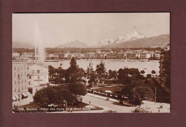 GENEVE - Place des Alpes et Mont-Blanc