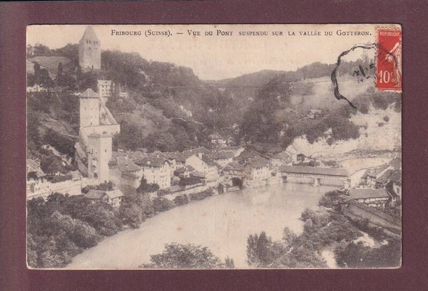 FRIBOURG - Vallée du Gotteron - 1912
