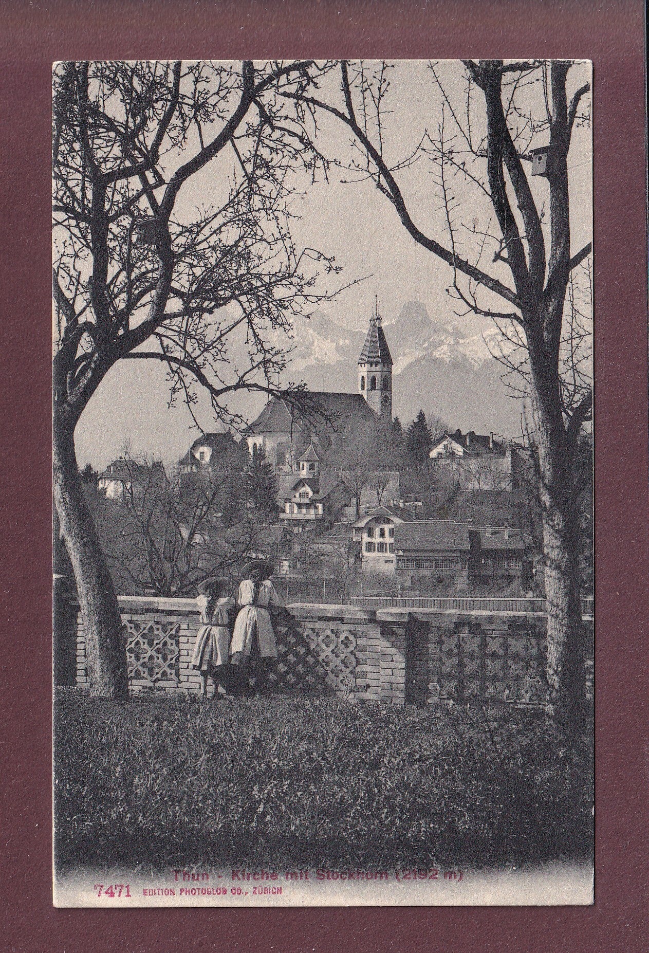 THUN - Kirche - Kinder - 1907