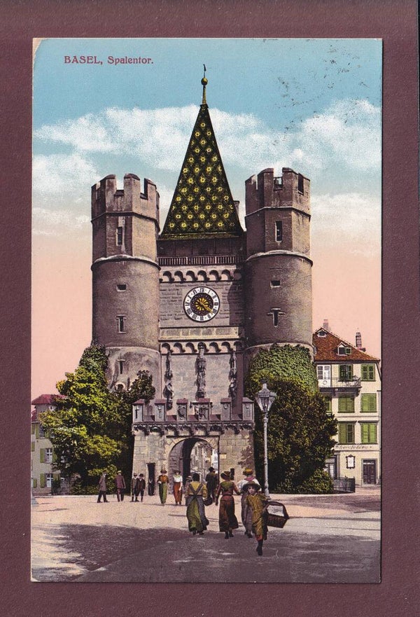 BASEL - Spalentor - Leute - 1919