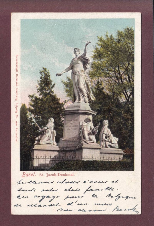 BASEL - St. Jakob-Denkmal - 1903