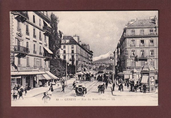 GENEVE - Rue du Mont-Blanc - Café de la Poste