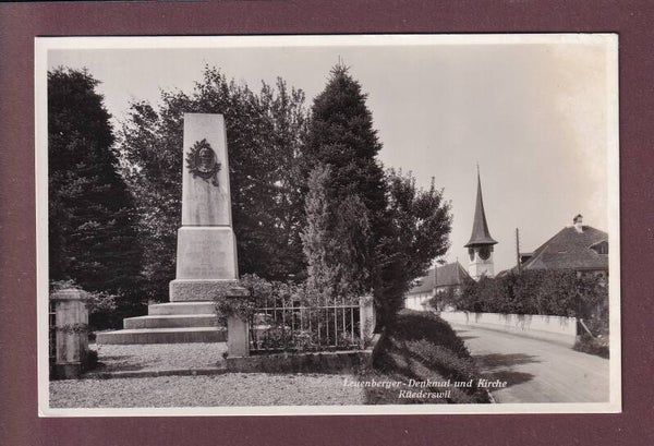 RÜDERSWIL - Leuenberger-Denkmal - Kirche