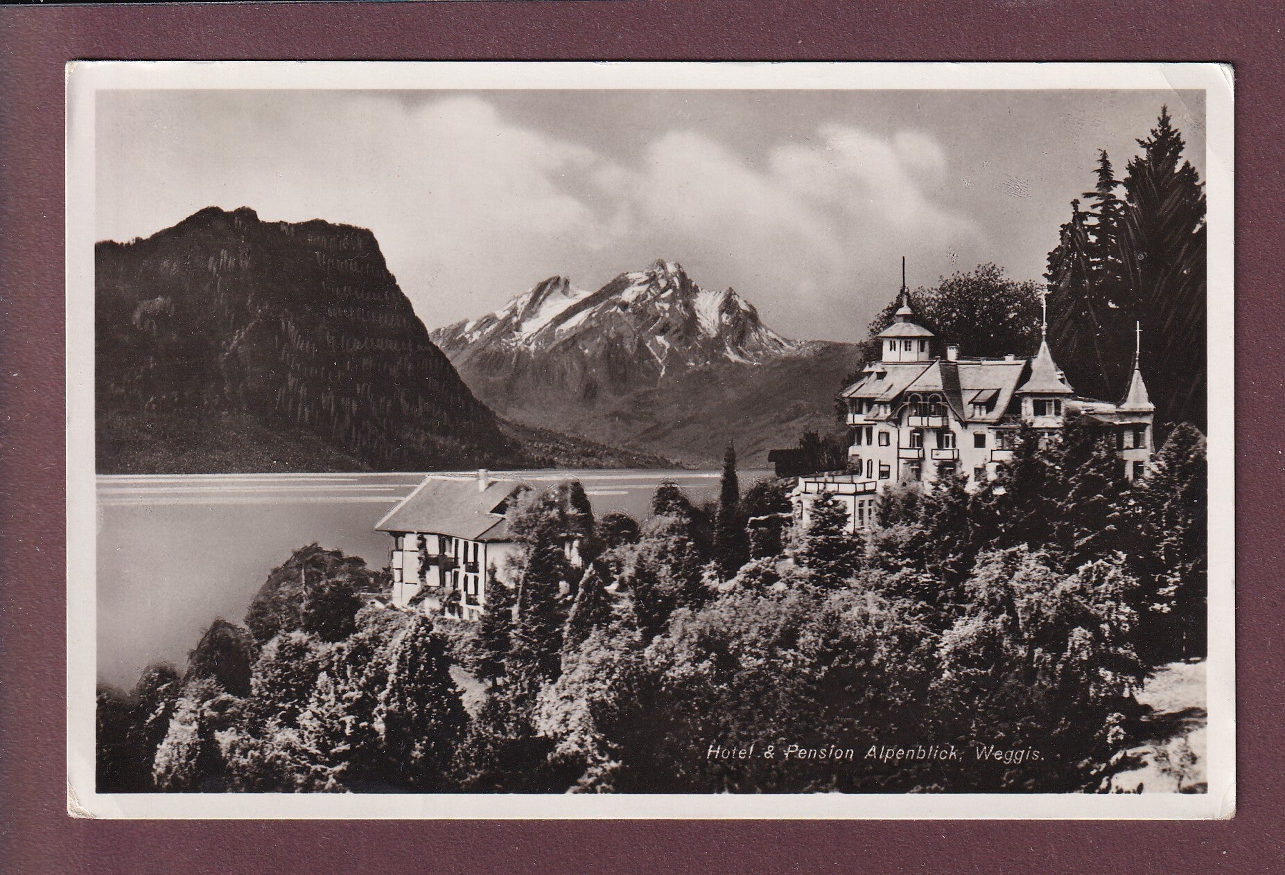 WEGGIS - Hotel Alpenblick // Eckbug //