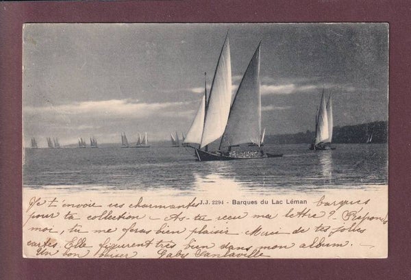 BARQUES du LEMAN - 1902