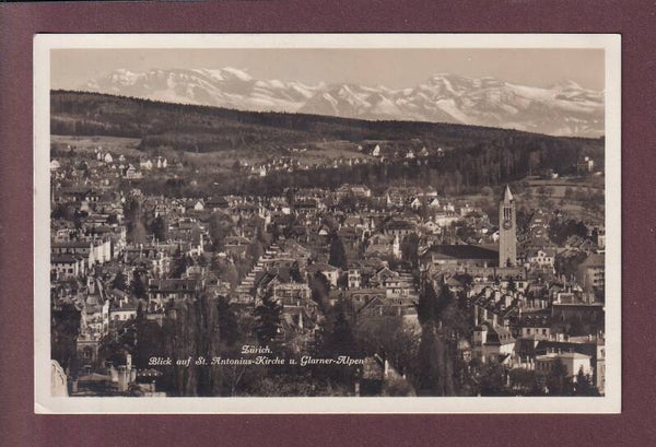 ZÜRICH - St. Antonius-Kirche - Glarner-Alpen - 1923