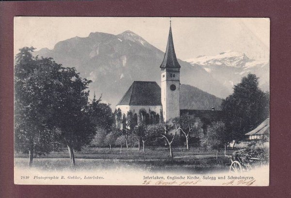 INTERLAKEN - Englische Kirche - 1905