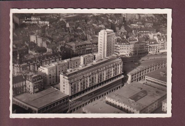 LAUSANNE - Tour Bel-Air vue d'avion - 1945