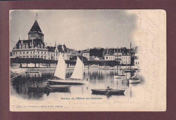 LAUSANNE - Ouchy - Château - 1902 Charnaux Frères