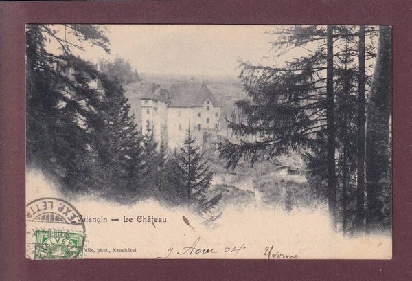 VALANGIN - Château - 1904