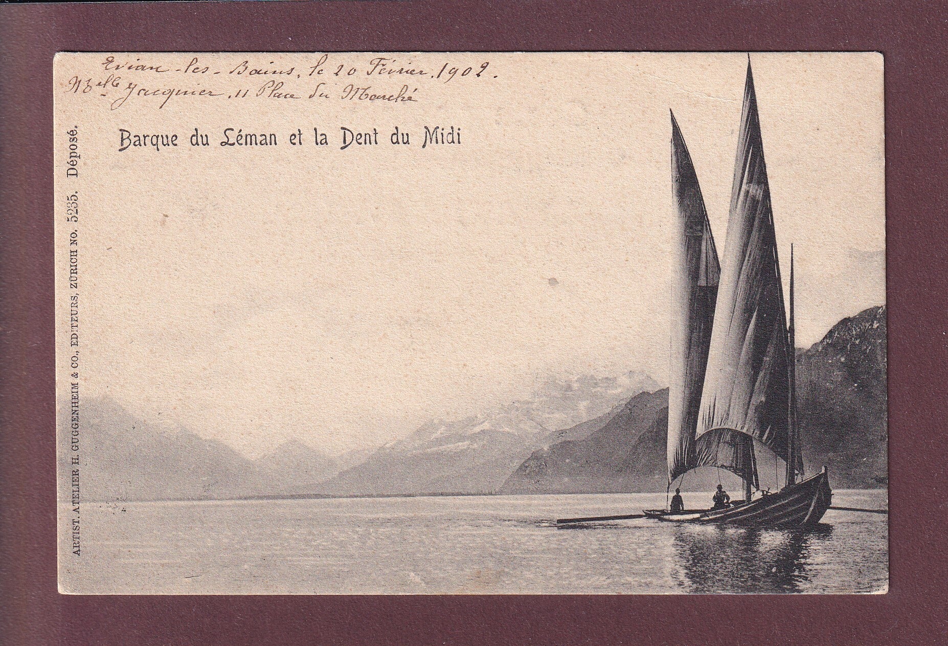 BARQUE du LEMAN - 1902