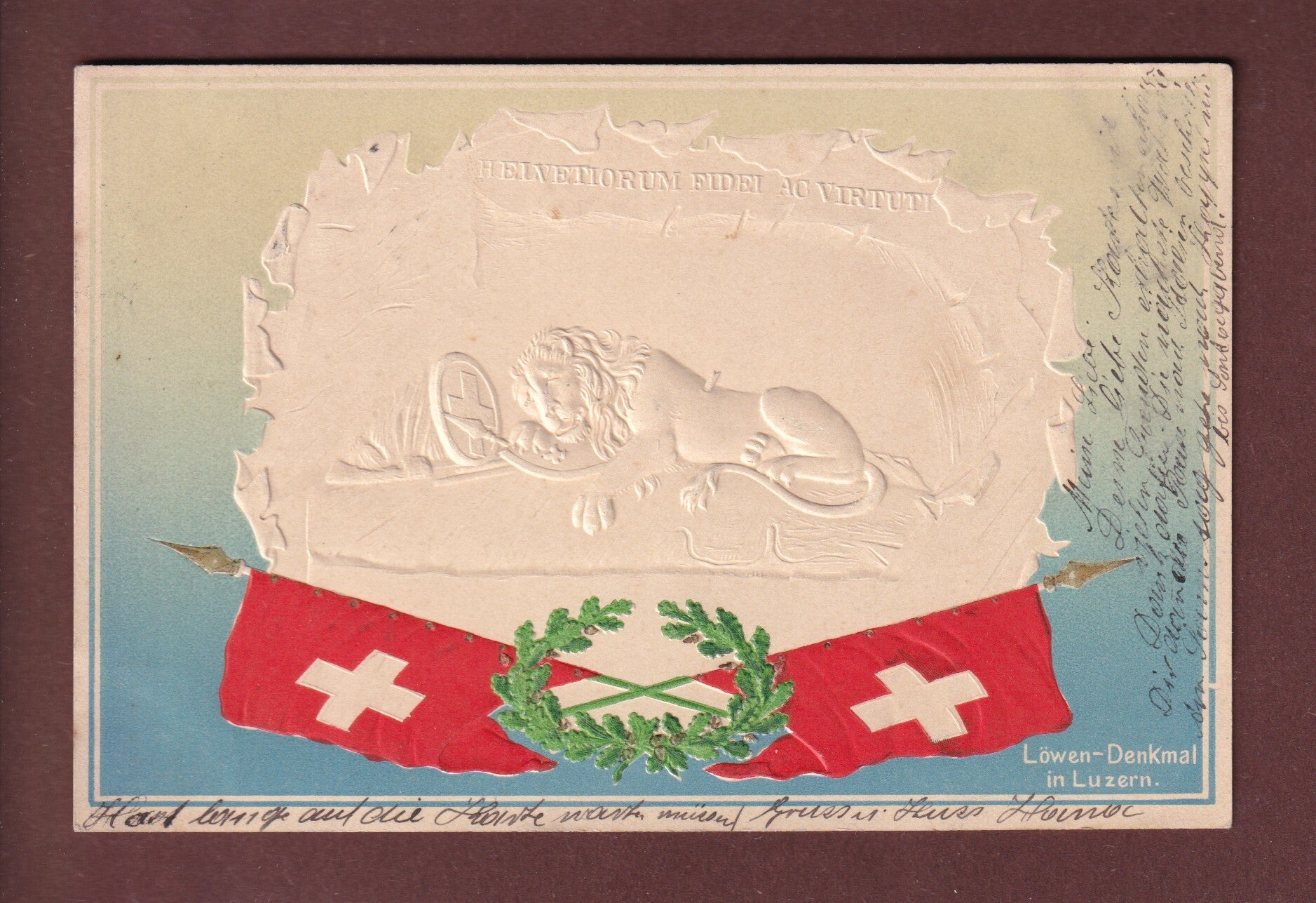 LUZERN - Löwendenkmal - 1902 Präge