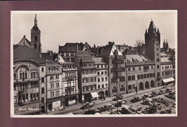 BASEL - Marktplatz - Lastwagen