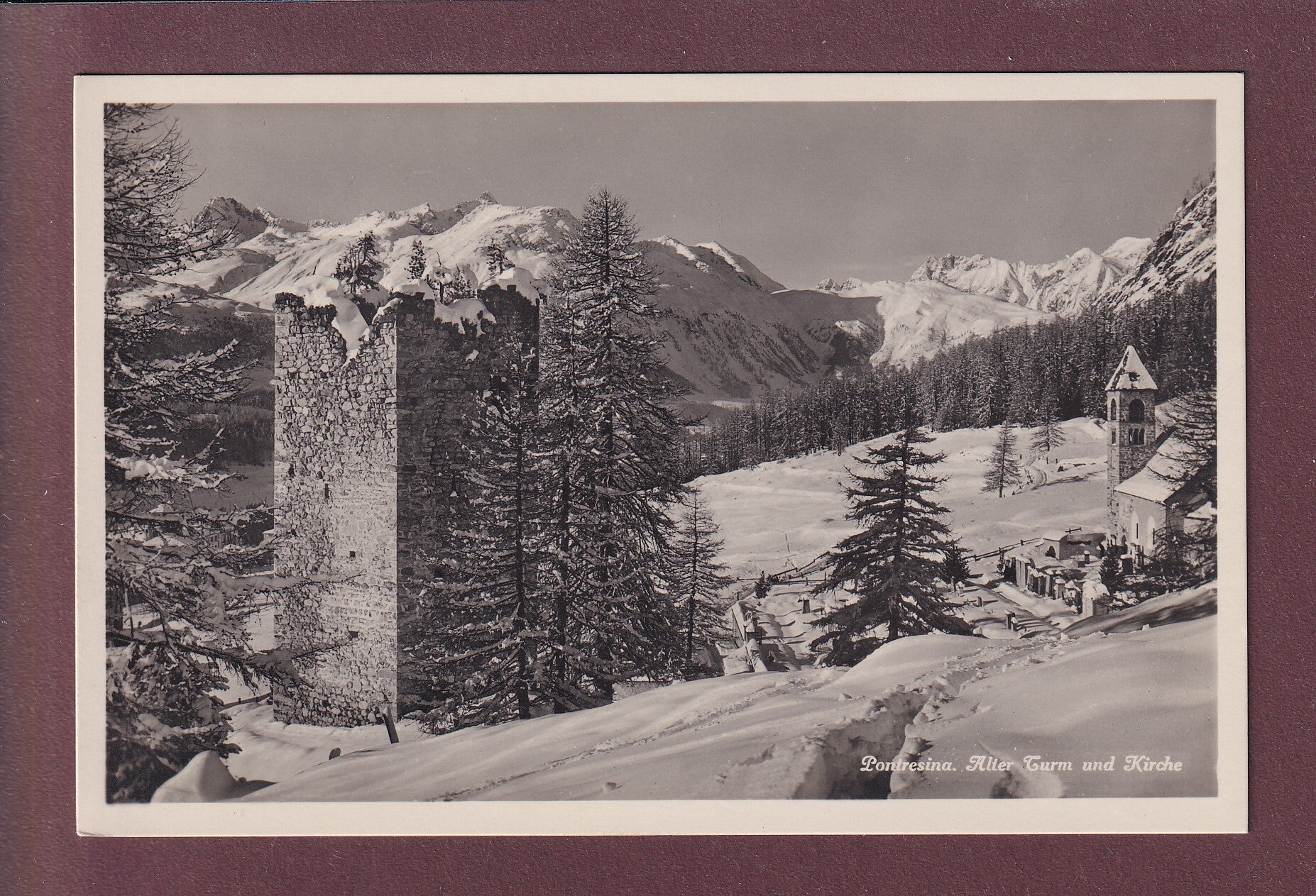 PONTRESINA - Alter Turm - Kirche