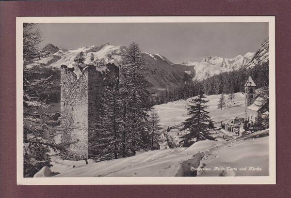 PONTRESINA - Alter Turm - Kirche