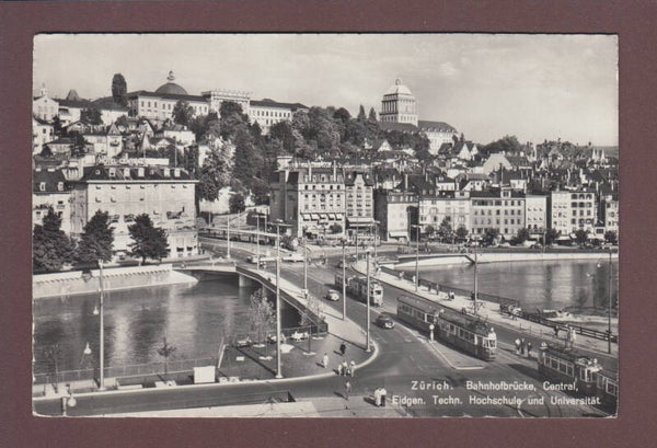 ZÜRICH - Bahnhofbrücke - Tram - 1958