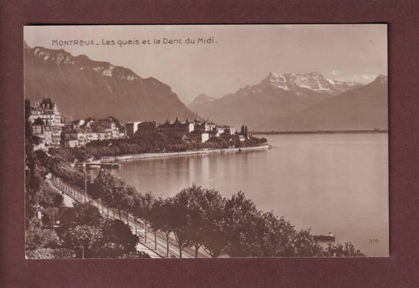 MONTREUX - Quai et Dents du midi