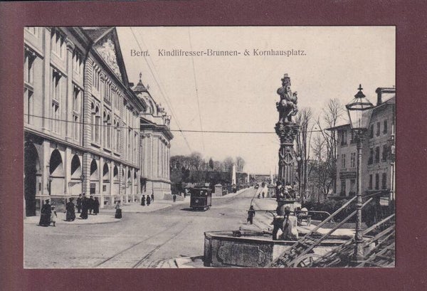 BERN - Kindlifresserbrunnen - Tram