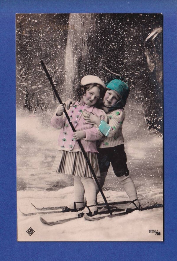 NEUJAHR - Kinder - Schnee - 1909