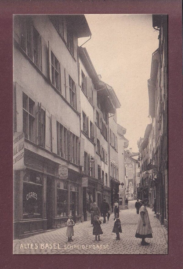 Altes BASEL - Schneidergasse - Leute