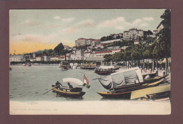 LUGANO - Alla riva del lago - 1906