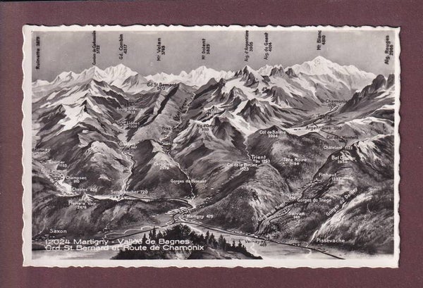 MARTIGNY et environs - Vol d'oiseau