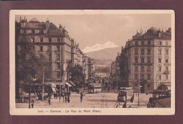 GENEVE - Hôtel Suisse - Tram