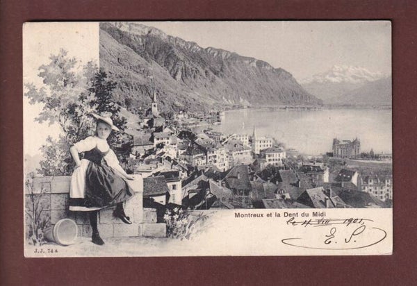 MONTREUX - Vaudoise - Dents du Midi - 1901