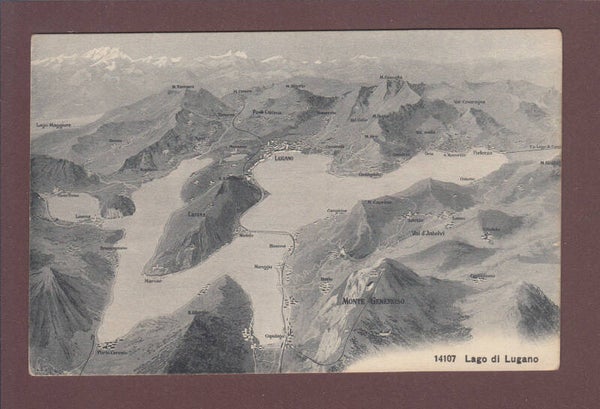 LAGO DI LUGANO - Vol d'oiseau
