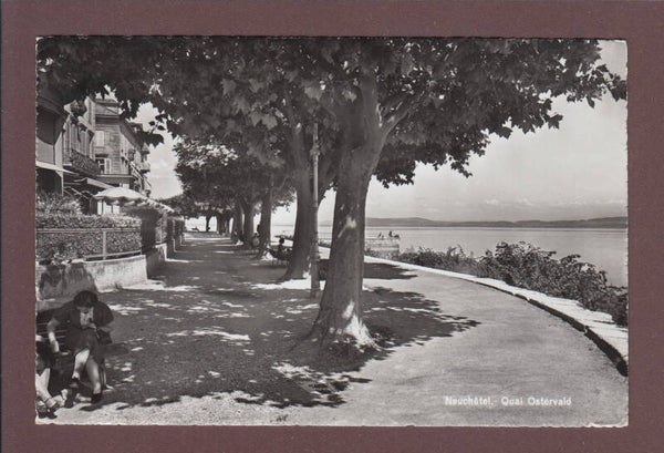 NEUCHÂTEL - Quai Osterwald - 1956