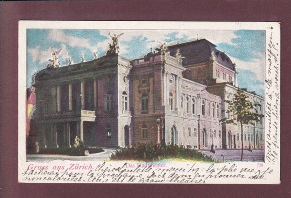 Gruss aus ZÜRICH - Stadttheater - 1905