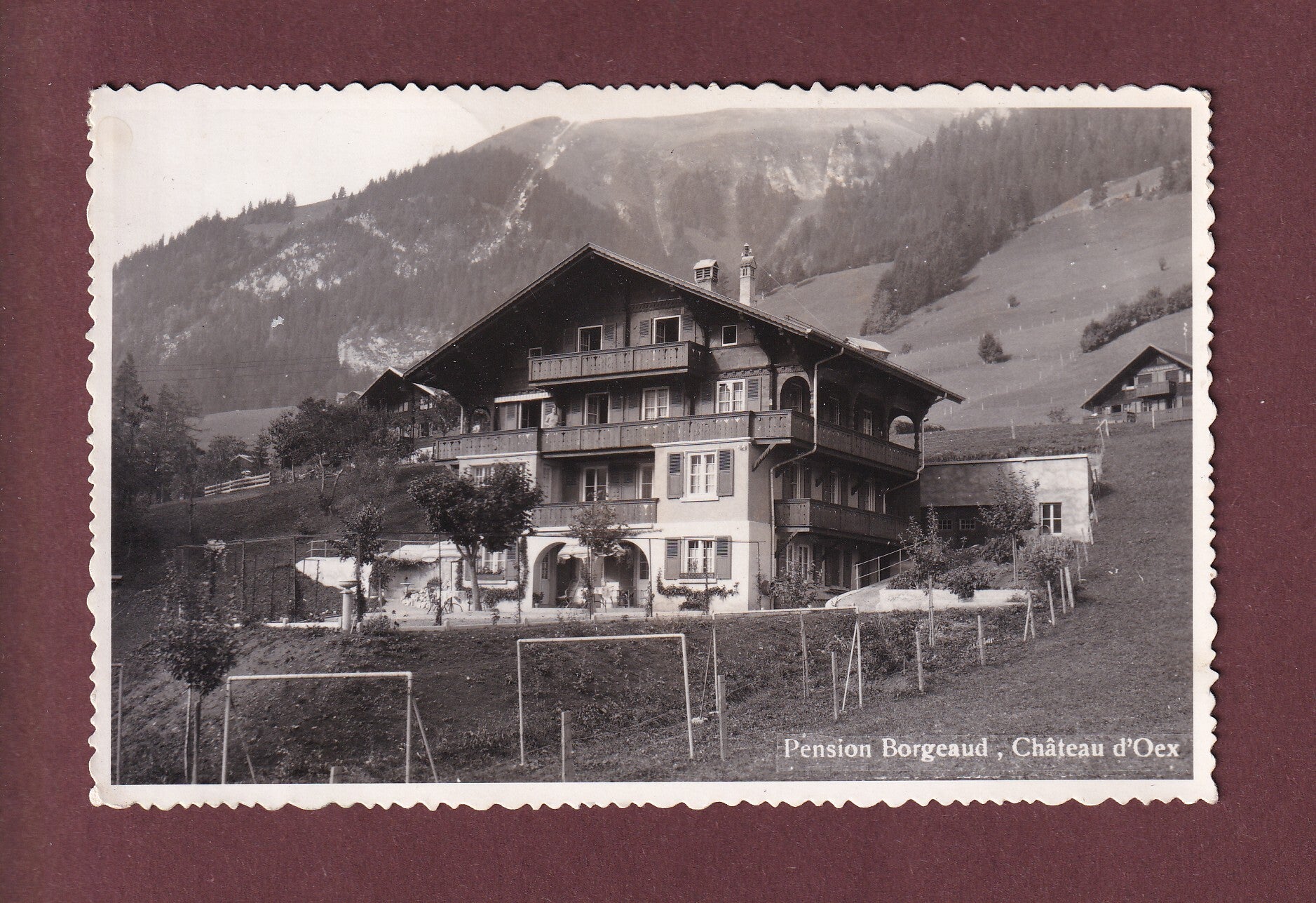 CHÂTEAU D'OEX - Pension Borgeaud