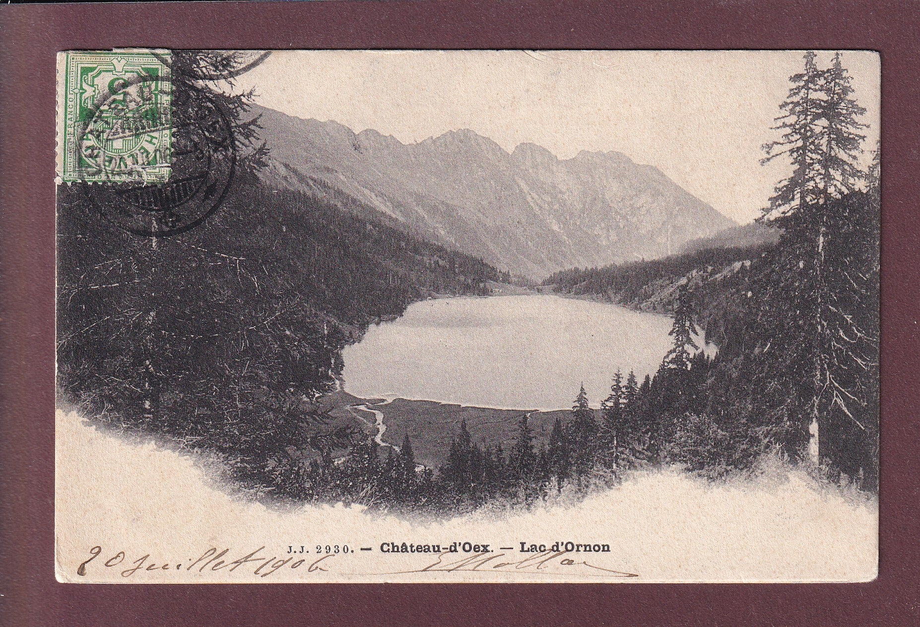 CHÂTEAU D'OEX - Lac d'Ornon - 1906